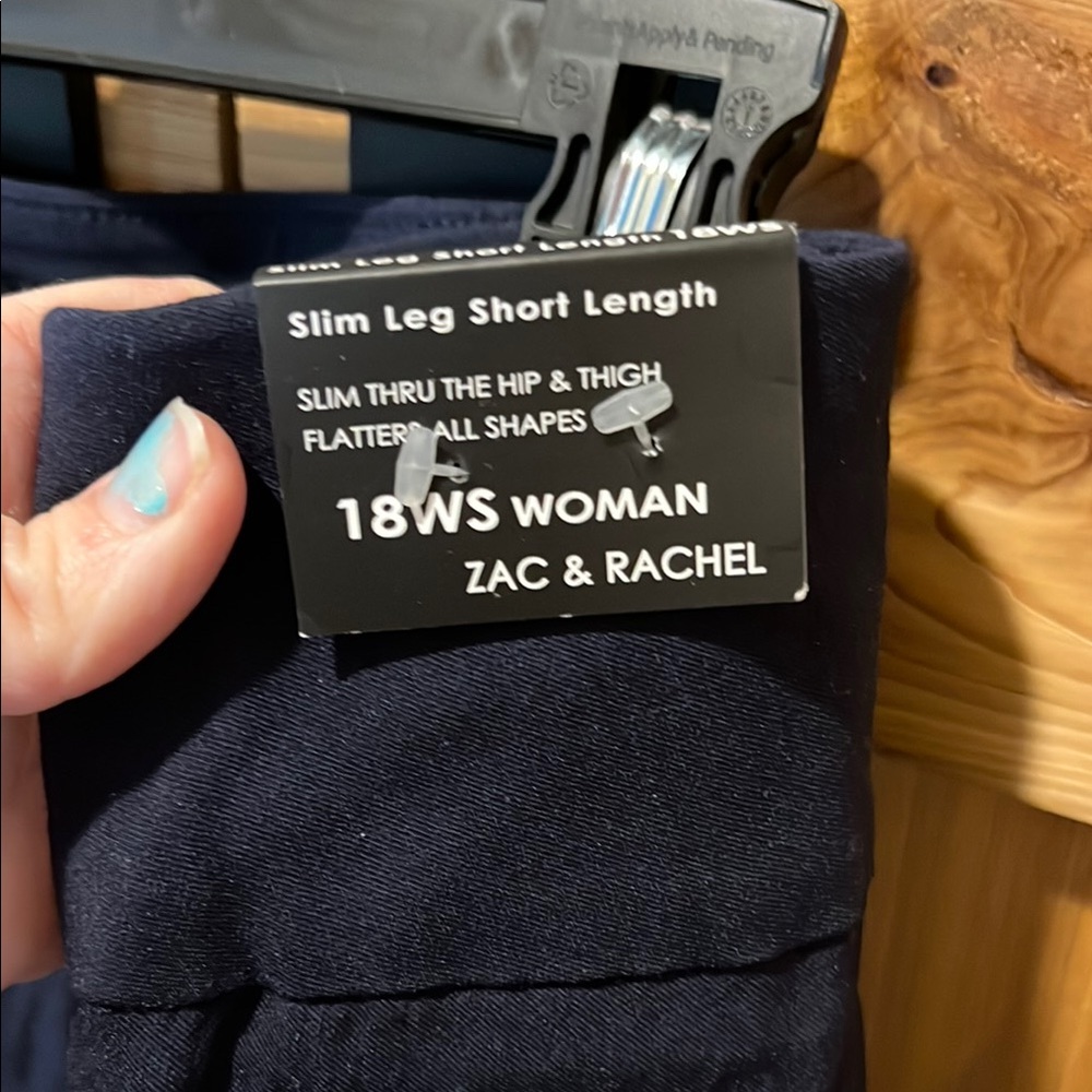 Zac & Rachel Navy Ankle Pants - Picture 5 of 11